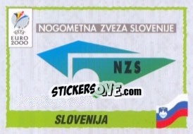 Sticker Emblem Slovenia - UEFA Euro Belgium-Netherlands 2000 n. 252 - Panini