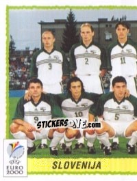 Sticker Team Slovenia - Part 1 - UEFA Euro Belgium-Netherlands 2000 n. 253 - Panini
