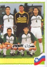 Figurina Team Slovenia - Part 2 - UEFA Euro Belgium-Netherlands 2000 - Panini