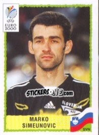 Cromo Marko Simeunovic - UEFA Euro Belgium-Netherlands 2000 - Panini