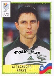 Sticker Aleksander Knavs - UEFA Euro Belgium-Netherlands 2000 - Panini