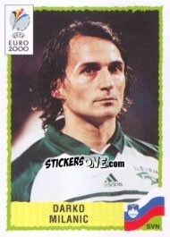 Sticker Darko Milanic - UEFA Euro Belgium-Netherlands 2000 - Panini