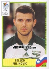 Sticker Zeljko Milinovic - UEFA Euro Belgium-Netherlands 2000 - Panini