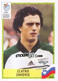 Sticker Zlatko Zahovic - UEFA Euro Belgium-Netherlands 2000 - Panini