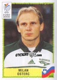 Sticker Milan Osterc - UEFA Euro Belgium-Netherlands 2000 - Panini