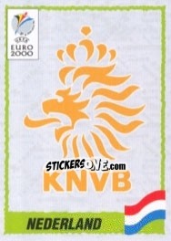 Sticker Emblem Netherlands - UEFA Euro Belgium-Netherlands 2000 n. 271 - Panini