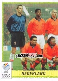 Sticker Team Netherlands - Part 1 - UEFA Euro Belgium-Netherlands 2000 n. 272 - Panini