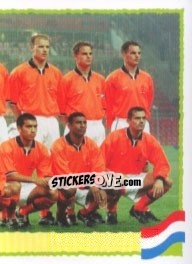 Figurina Team Netherlands - Part 2 - UEFA Euro Belgium-Netherlands 2000 - Panini