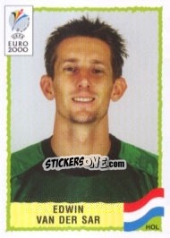 Sticker Edwin van der Sar - UEFA Euro Belgium-Netherlands 2000 n. 274 - Panini