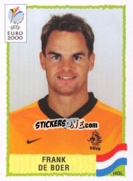 Sticker Frank De Boer - UEFA Euro Belgium-Netherlands 2000 - Panini