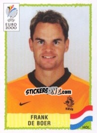 Cromo Frank De Boer - UEFA Euro Belgium-Netherlands 2000 n. 276 - Panini
