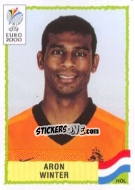 Sticker Aron Winter - UEFA Euro Belgium-Netherlands 2000 - Panini