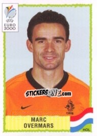 Sticker Marc Overmars - UEFA Euro Belgium-Netherlands 2000 - Panini
