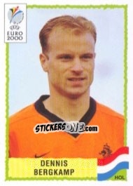 Cromo Dennis Bergkamp - UEFA Euro Belgium-Netherlands 2000 - Panini