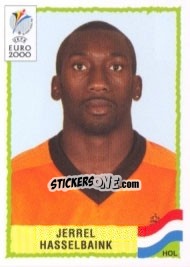 Sticker Jerrel Hasselbaink - UEFA Euro Belgium-Netherlands 2000 - Panini