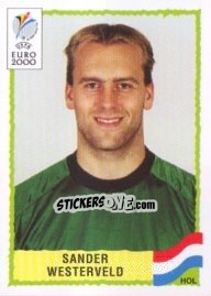 Cromo Sander Westerveld - UEFA Euro Belgium-Netherlands 2000 - Panini