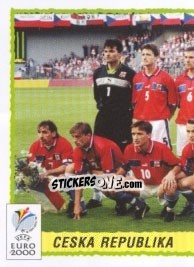 Sticker Team Czech republic - Part 1 - UEFA Euro Belgium-Netherlands 2000 n. 295 - Panini