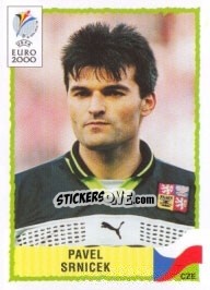 Sticker Pavel Srnicek - UEFA Euro Belgium-Netherlands 2000 n. 297 - Panini