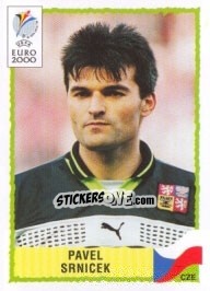 Sticker Pavel Srnicek - UEFA Euro Belgium-Netherlands 2000 - Panini