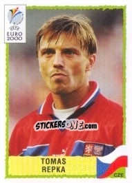 Sticker Tomas Repka - UEFA Euro Belgium-Netherlands 2000 n. 298 - Panini