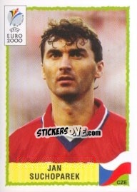 Sticker Jan Suchoparek - UEFA Euro Belgium-Netherlands 2000 - Panini