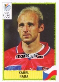 Sticker Karel Rada - UEFA Euro Belgium-Netherlands 2000 n. 301 - Panini