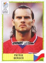 Cromo Patrik Berger - UEFA Euro Belgium-Netherlands 2000 n. 303 - Panini