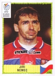 Sticker Jiri Nemec - UEFA Euro Belgium-Netherlands 2000 n. 308 - Panini