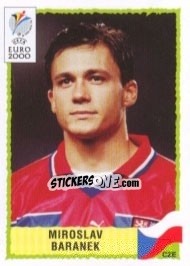 Sticker Miroslav Baranek - UEFA Euro Belgium-Netherlands 2000 - Panini