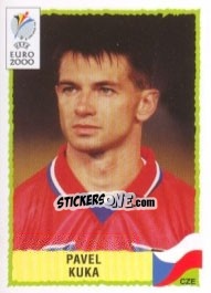 Sticker Pavel Kuka - UEFA Euro Belgium-Netherlands 2000 - Panini