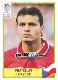 Sticker Vratislav Lokvenc - UEFA Euro Belgium-Netherlands 2000 n. 314 - Panini
