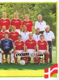 Figurina Team Denmark - Part 2 - UEFA Euro Belgium-Netherlands 2000 - Panini