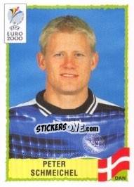 Sticker Peter Schmeichel - UEFA Euro Belgium-Netherlands 2000 n. 320 - Panini