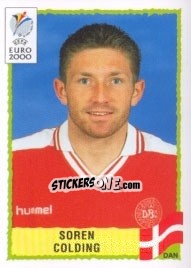 Sticker Soren Colding - UEFA Euro Belgium-Netherlands 2000 - Panini