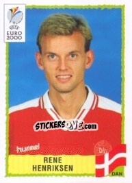 Cromo Rene Henriksen - UEFA Euro Belgium-Netherlands 2000 - Panini