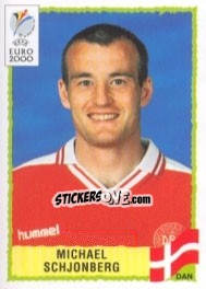 Sticker Michael Schjonberg - UEFA Euro Belgium-Netherlands 2000 - Panini