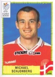 Sticker Michael Schjonberg - UEFA Euro Belgium-Netherlands 2000 n. 325 - Panini