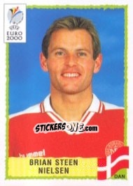 Sticker Brian Steen Nielsen - UEFA Euro Belgium-Netherlands 2000 - Panini