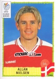 Sticker Allan Nielsen - UEFA Euro Belgium-Netherlands 2000 - Panini