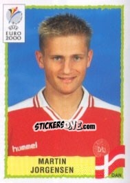 Sticker Martin Jorgensen - UEFA Euro Belgium-Netherlands 2000 n. 332 - Panini