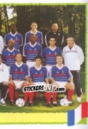 Figurina Team France - Part 2 - UEFA Euro Belgium-Netherlands 2000 - Panini