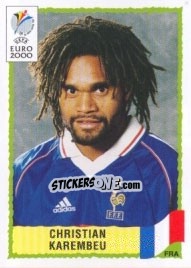 Figurina Christian Karembeu - UEFA Euro Belgium-Netherlands 2000 - Panini