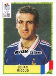 Sticker Johan Micoud - UEFA Euro Belgium-Netherlands 2000 n. 350 - Panini