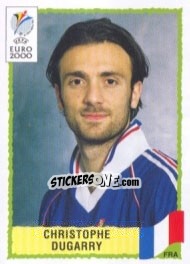 Sticker Christophe Dugarry - UEFA Euro Belgium-Netherlands 2000 - Panini