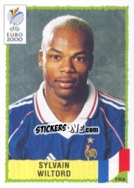 Figurina Sylvain Wiltord - UEFA Euro Belgium-Netherlands 2000 - Panini