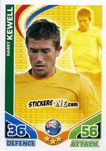 Sticker Harry Kewell - England 2010. Match Attax - Topps
