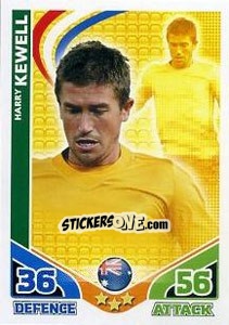 Sticker Harry Kewell - England 2010. Match Attax n. 19 - Topps