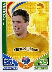 Sticker Jason Culina - England 2010. Match Attax - Topps