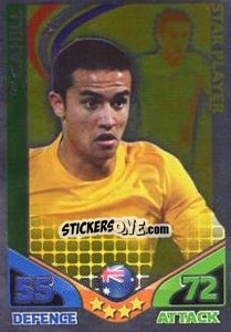Sticker Tim Cahill - England 2010. Match Attax n. 22 - Topps