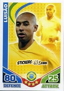 Sticker Luisao - England 2010. Match Attax n. 27 - Topps